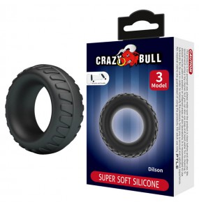 CRAZY BULL - Dilson Super Soft Silicon Male Delay Cock Rings (Model 3)